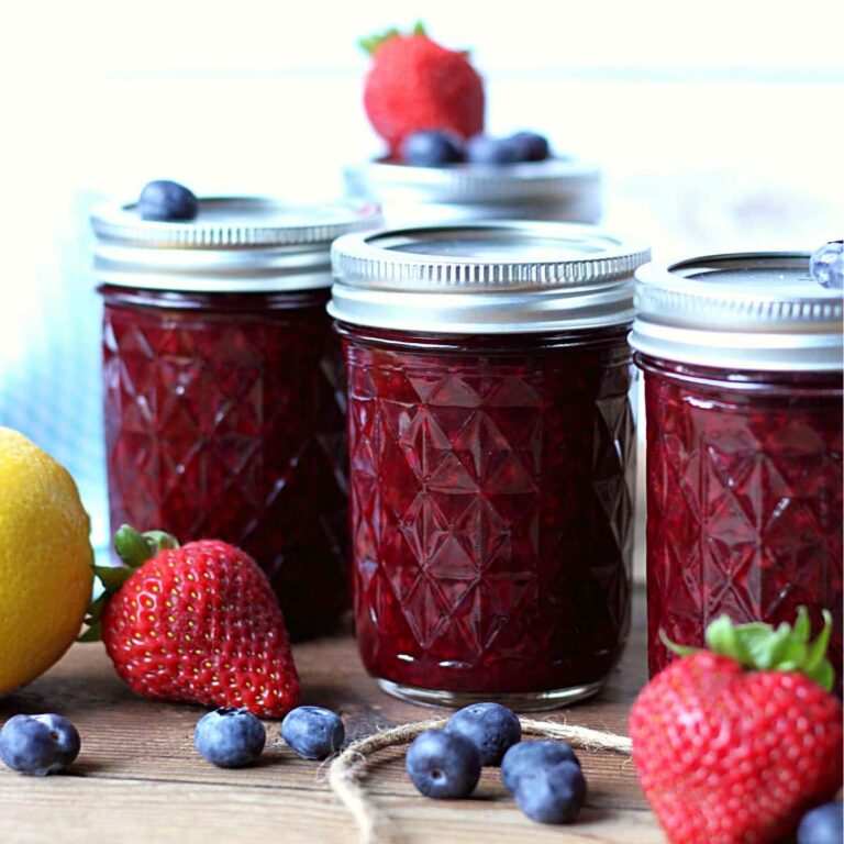 Homemade berry jam