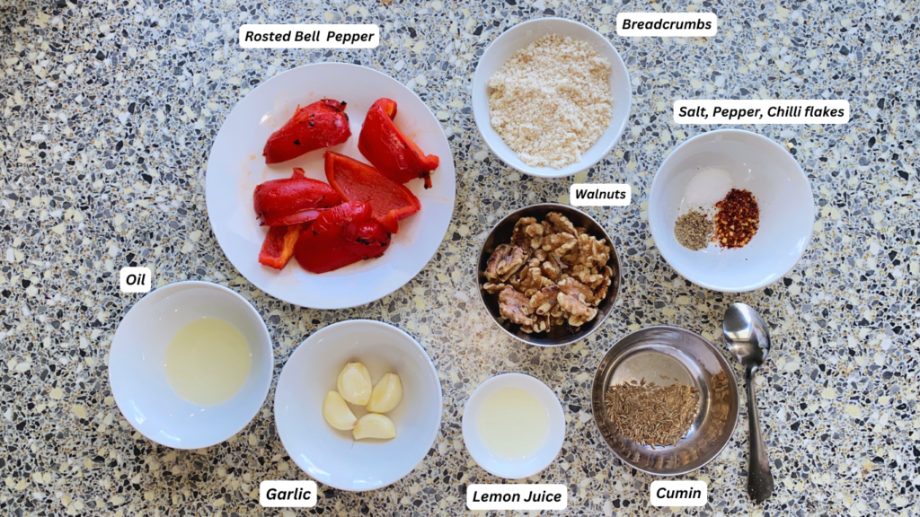 Muhammara Ingredients