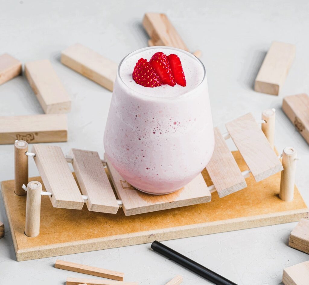 Glass of Strawberry Smoothie